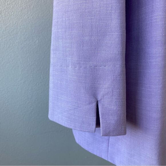 Alfred Dunner Woman’s Open Front Jacket Lilac Beaded SZ 14 - Picture 12 of 15